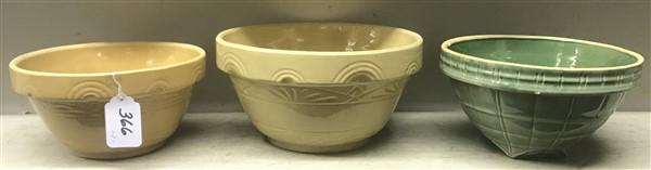 3 Large Yelloware Bowls (1 of 3)