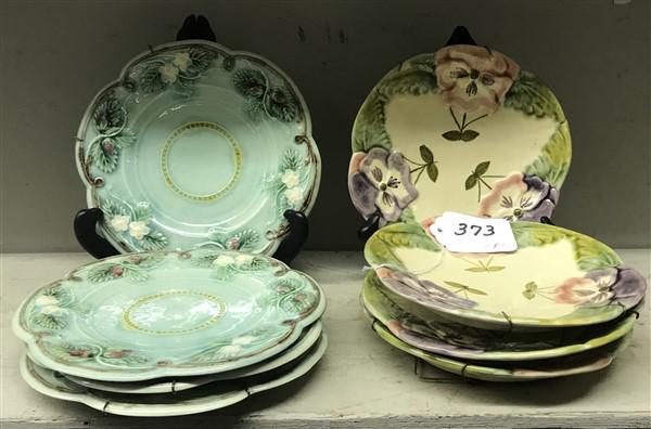 8 Hand Painted French Plates (1 of 2)