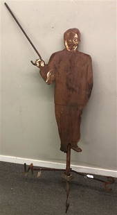 Vintage Colonel Sanders Metal Sign: Vintage Colonel Sanders Metal Sign- 33lbs. Overall 38"w x 77"h