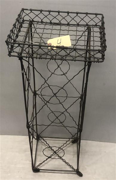 42" Galvanized Wire Plant Stand (1 of 6)