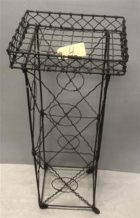 42" Galvanized Wire Plant Stand: 42" Galvanized Wire Plant Stand