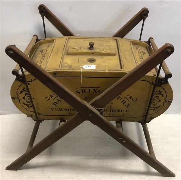 19th Cent. Vermont Farm Davis Sling Churn (1 of 8)