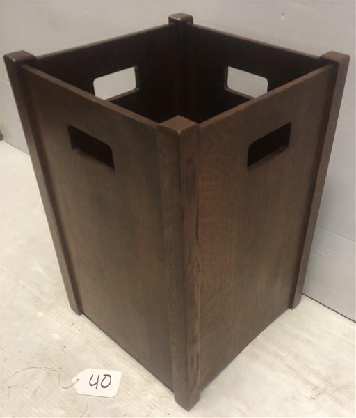 Stickley Audi 16" Oak Waste Basket 11" squared (1 of 4)