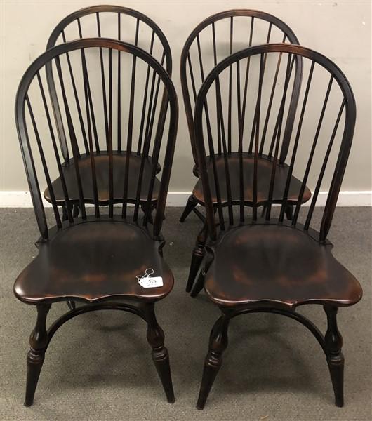 4 PA. Black Swiped Windsor Chairs (1 of 7)