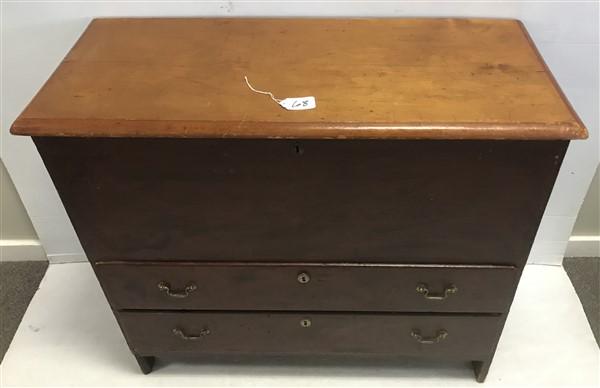 19th Cent. Grain Painted American Lift Top Blanket Box (1 of 4)