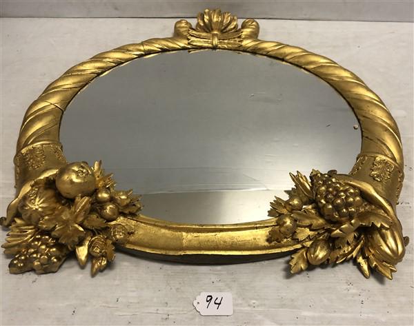 19th Cent. Gild Cornucopia Mirror 33"x36" (1 of 4)