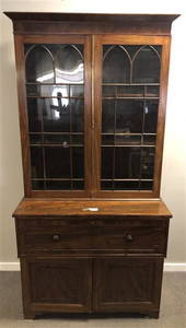 3 Part Empire Secretary with Butler's Desk ca. 1840