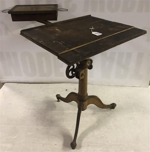 Late 19th Cent. Adjustable Drafting Table (1 of 9)