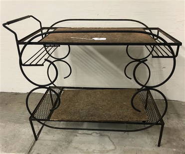 Vintage Iron Tea Cart: Vintage Iron Tea Cart