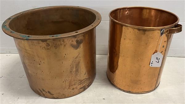 Two 12" Copper Vessels (1 of 3)