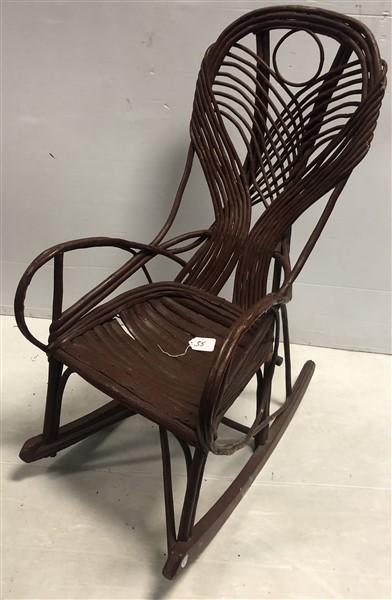 The Best Willow Rocker ca. 1900 (1 of 7)