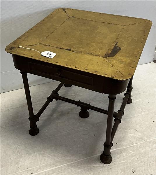 Pr. of Industrial Chic 1 Drawer Metal Stands: Pr. of Industrial Chic 1 Drawer Metal Stands24" x 24" x 24"h
