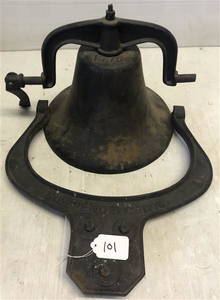 13" Cast Iron Independence Bell with Cradle