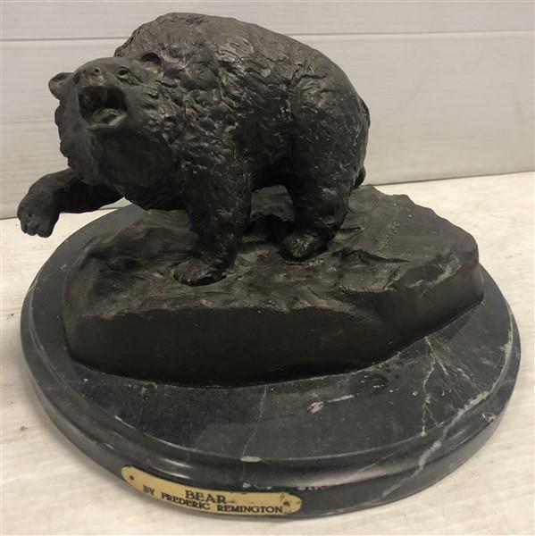 Remington Recast Bronze Bear Jan 16, 2022 State Line Auctions