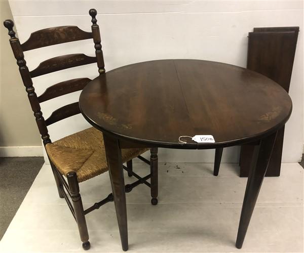 36" Hitchcock County Table with 2 10" Leaves and Single (1 of 8)