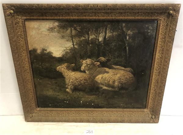 o/c Sheep- Signed 31"x36" (1 of 6)