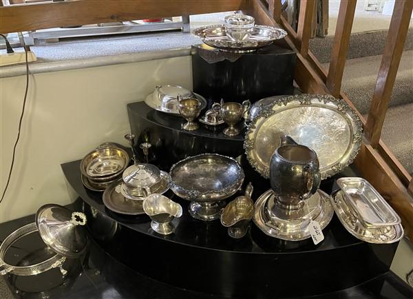 Generous Lot of Silver Plate Items (1 of 3)