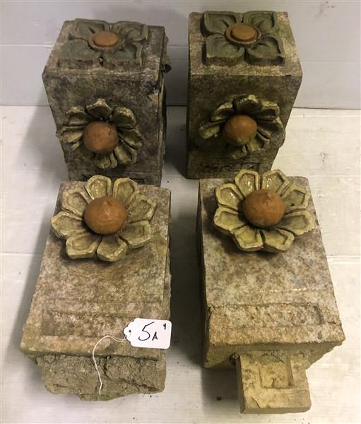 4 Paint Decorated and Glazed Concrete Elements (1 of 8)