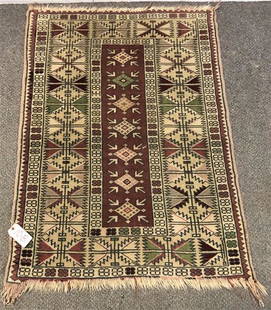 Antique Turkish Scatter 3'0"x4'0": 3'0"x4'0"