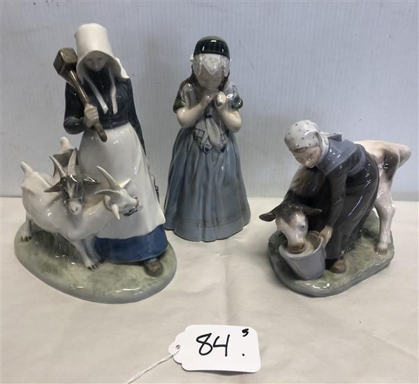 3 Classic Royal Copenhagen Porcelain Figures (1 of 5)