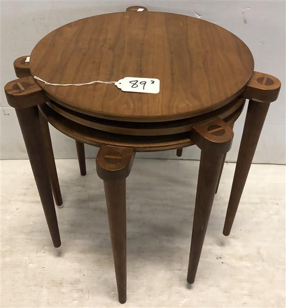 3 Stacking Mid-Cent. 16" Tables (1 of 6)