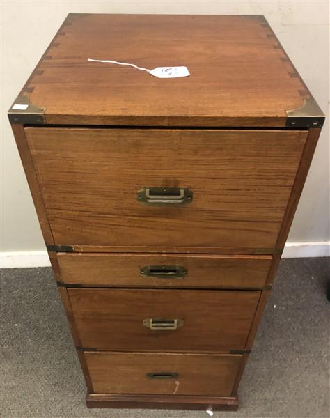 4 Drawer Campaign Style Chest (1 of 11)