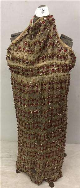 Dress Form with Sequined Vintage Dress: Dress Form with Sequined Vintage Dress