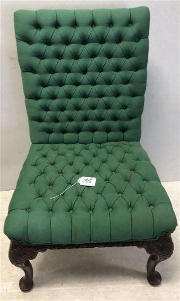 Carved Mahogany Antique Side Chair 24"x 24"x 38"h (1 of 7)