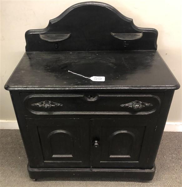Victorian Commode- Black paint 31"x 16"x 40"h (1 of 7)