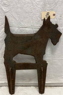 Cast Iron Dog: Cast Iron Dog 17"x25"h