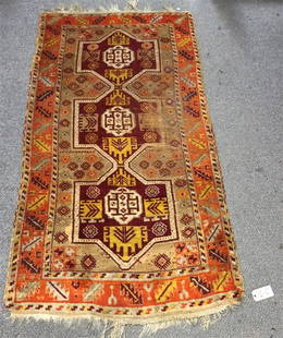 Turkish Rug 6'9" x 3'7": Turkish Rug 6'9" x 3'7"