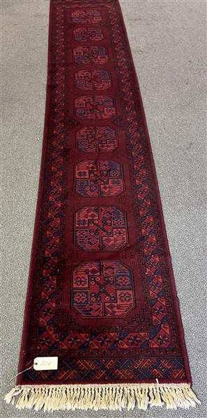 Machine made 12' Bokara Runner (1 of 4)