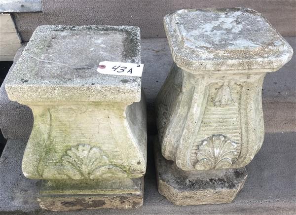 2 Concrete Pedestals 10" squared x 20"h (1 of 5)