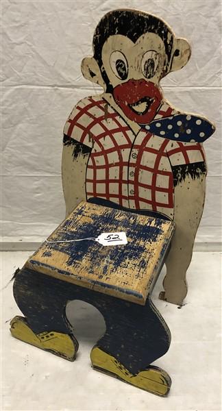 Folk Art Monkey Chair: Folk Art Monkey Chair