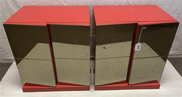 Pr. of Maison Rougier 2 Door Mirror Front Cabinets (1 of 3)