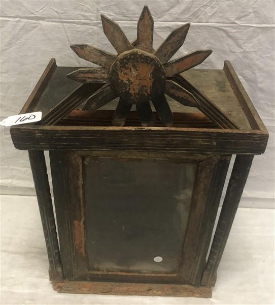 18th Cent. Painted Altar Box: 18th Cent. Painted Altar Box