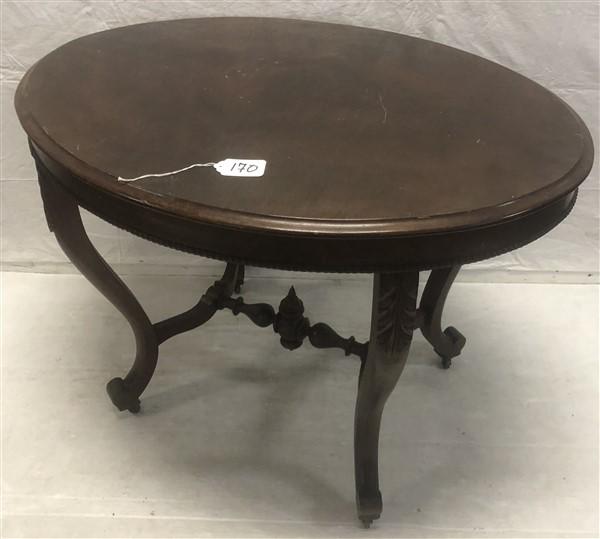 Oval Victorian Mahogany Parlor Table (1 of 7)