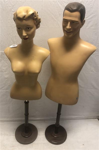 2 Molded "Mad Men" Mannequins- Brooks Bros. (1 of 6)