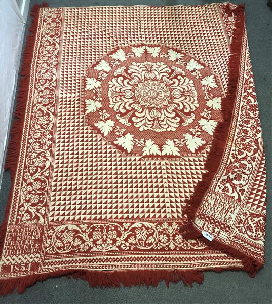 Red & White Coverlet (1 of 7)