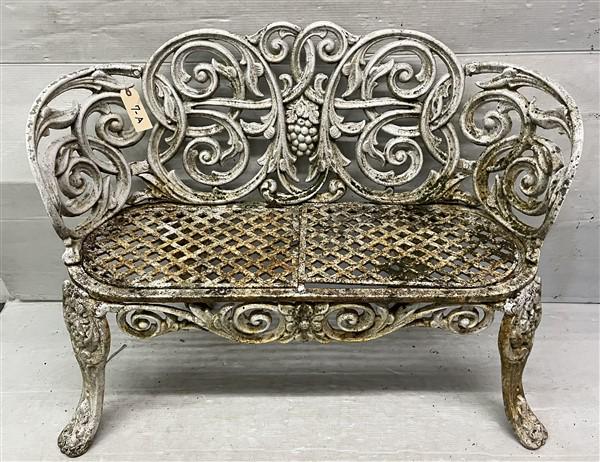 40" Cast Iron 19th Cent. Garden Bench (1 of 3)