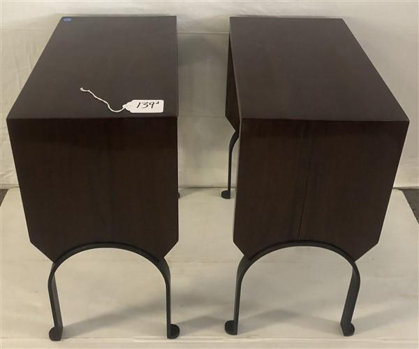 Pr. of Polished Mahogany 23" Low Tables (1 of 7)