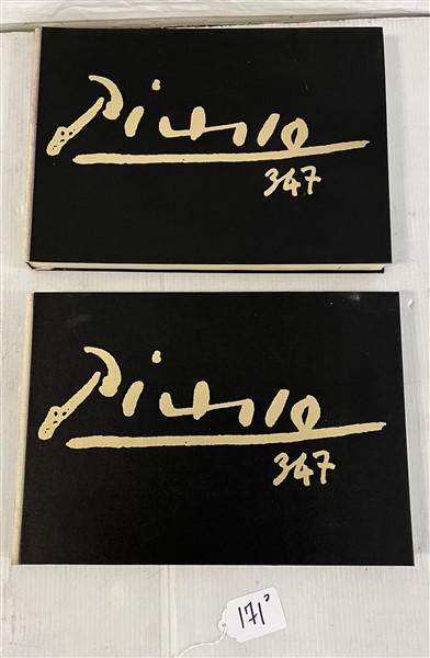 2 Pc. Box Set of Picasso Black and White Artist Plates (1 of 4)