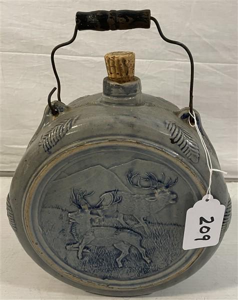 Stoneware Root Beer Jug 10"w x 5"d x 11"h: Stoneware Root Beer Jug 10"w x 5"d x 11"h