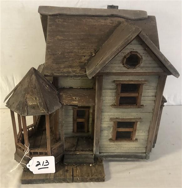 Handmade Folk Art Birdhouse 15"x15"x16"h (1 of 4)