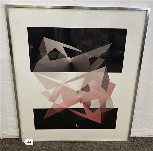 Framed Earl Hubbard Lithograph 37"x44.5": Framed Earl Hubbard Lithograph 37"x44.5"
