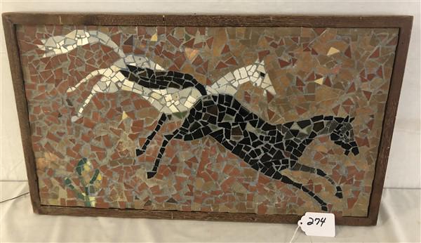 Framed Mosaic Tile 16"x28": Framed Mosaic Tile 16"x28"