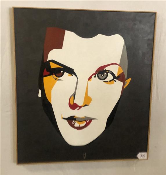 Earl Hubbard Acrylic on Linen Rita Hayworth 34"X39": Earl Hubbard Acrylic on Linen Rita Hayworth 34"X39"
