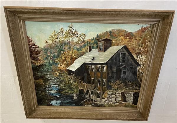 o/c The Old Barn H. Hayword '67 25"x21": o/c The Old Barn H. Hayword '67 25"x21"