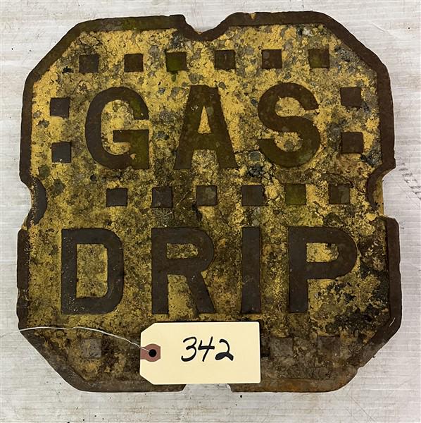 Cast Iron "Gas Drip" Plate- 12" squared: Cast Iron "Gas Drip" Plate- 12" squared