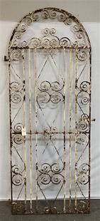 Antique cast iron garden gate 34"w x 87"h: Antique cast iron garden gate 34"w x 87"h